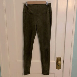 J. McLaughlin forest green faux suede leggings, women’s size XS